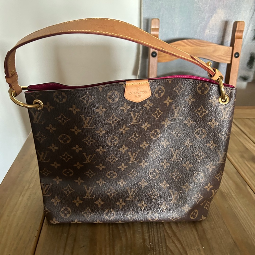 Graceful PM Monogram Canvas Hobo Bag